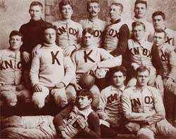 The 1902 men&rsquo;s football team.