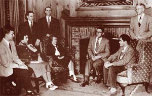 Ismat Kittani &rsquo;51 and other members of the first Honor Board.