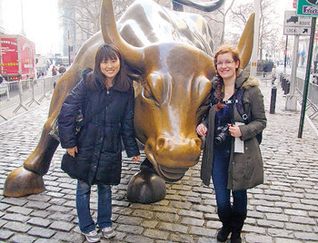 Anjuli Walter &rsquo;16 and Riho Orito &rsquo;15 in New York