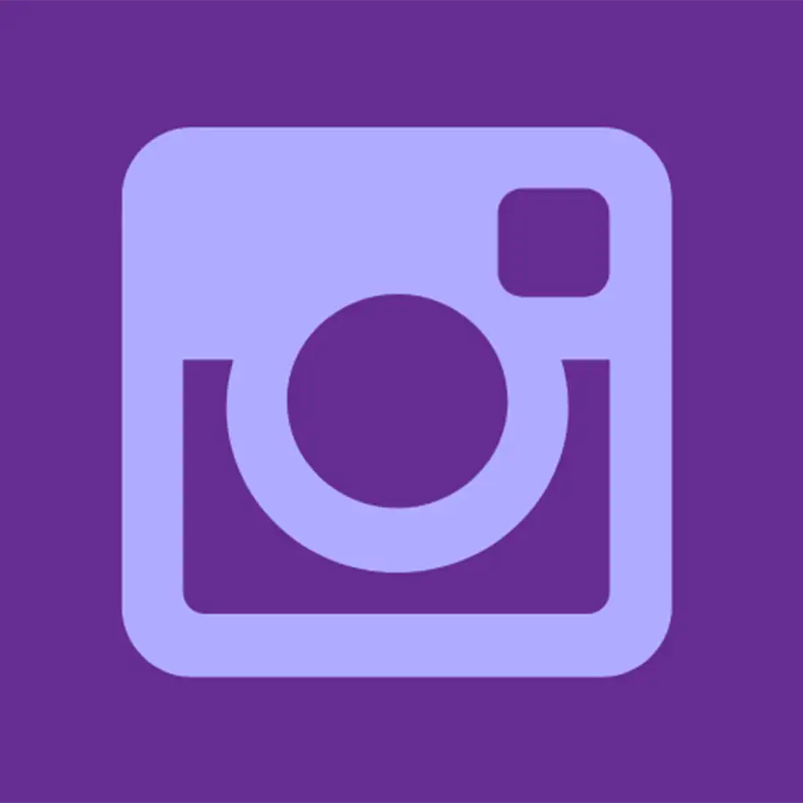 Instagram Logo in lavender and purple